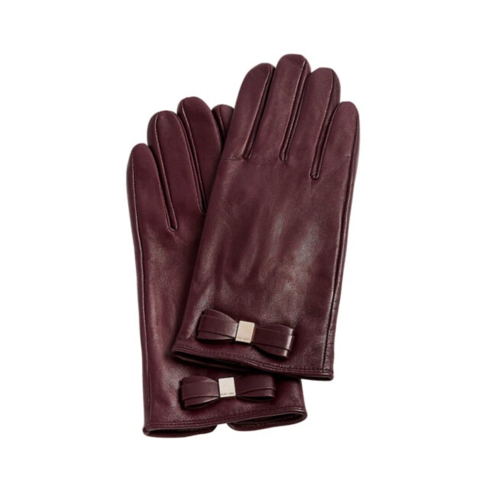 NWT Ted baker smart leather gloves in color oxblood